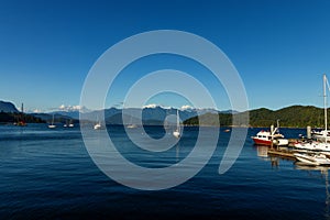 Golden hours at the waterfront in Gibsons, BC