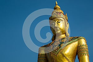 Golden image of buddha