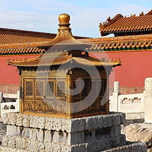 Golden incense burner in the Imperial Palace