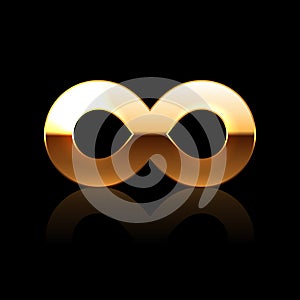 Golden Infinity Symbol