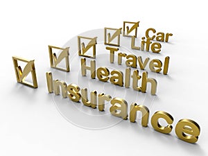 Golden insurances for different topics