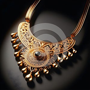 Golden jewelry Indian Soth design