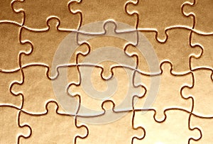 Golden jigsaw