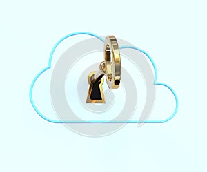 Golden key unlocking cloud: Data security and access