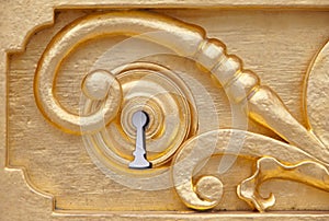 Golden keyhole