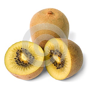 Golden Kiwifruit isolated