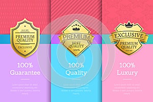 Golden Labels with Crown 100 Quality Premium Set