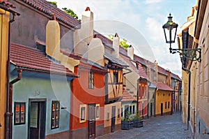 Golden Lane, Prague castle photo