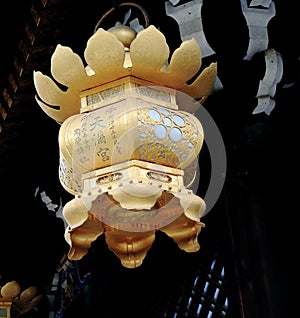 Golden lantern Kyoto Japan