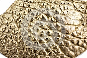 Golden leather texture background