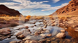 Golden Light: Capturing The Beauty Of Dry Creek In Springfield National Park photo