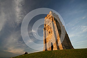 Golden light on Glastonbury Tor