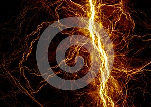 Golden lightning