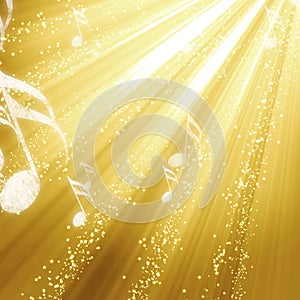 Golden lights background