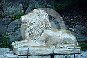 Golden Lion Statue