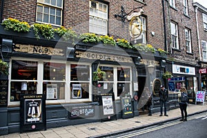 The golden Lion York pub town Yorkshire