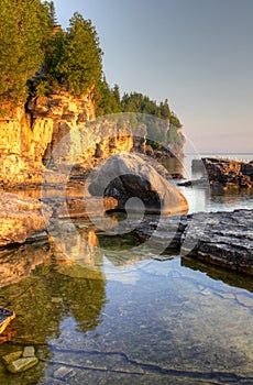 Golden Lit Bruce Peninsula