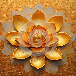 Golden Lotus: Symbol of Divine Splendor and Enlightenment