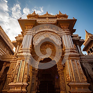 Golden Majesty: Extravagant Architecture with Elaborate Details photo