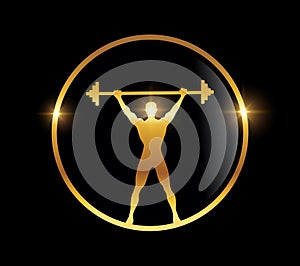 Golden Man Fitnes Logo icon
