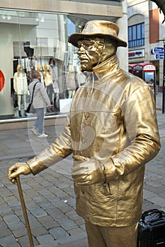 Golden Man Street Performer