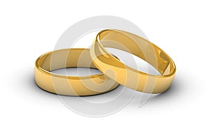 Golden Marriage Rings photo