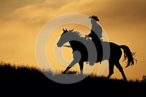 A golden meadow horseback ride.