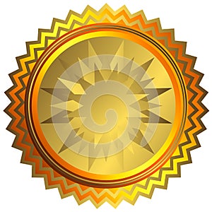 Golden medal (vector)