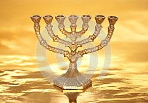 Golden Menorah