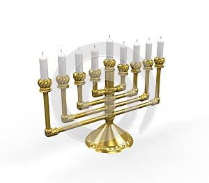 Golden Menorah