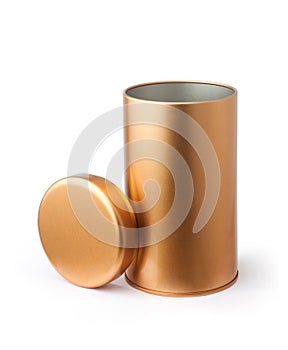 golden metal tube