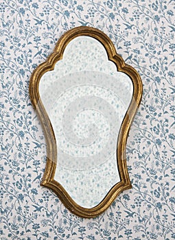 Golden Mirror Frame