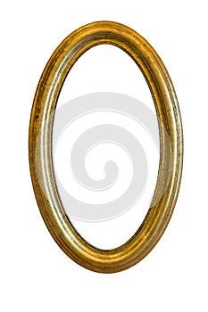 Golden mirror frame