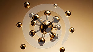 Golden Molecular Structure in Motion