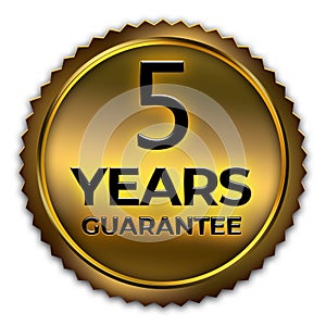 Golden money back guarantee or seal of quality label tags.