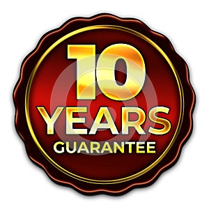 Golden money back guarantee or seal of quality label tags.