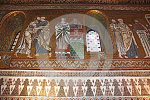 Golden mosaic in Cappella Palatina