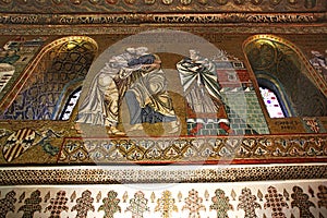 Golden mosaic in Cappella Palatina