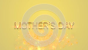 Golden Mothers Day text celebrate your mom with style