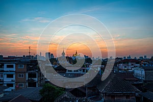 Golden mountain in bangkok