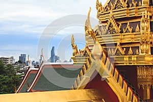 Golden mountain temple in Bangkok