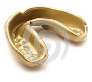 Golden mouthguard photo