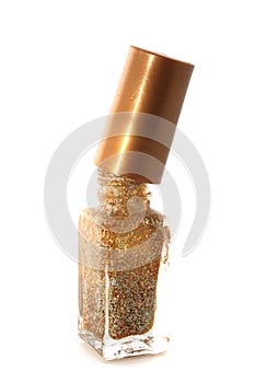 Golden nail polisher