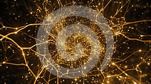 Golden Neural Network: Artificial Intelligence, Data Connection Concept