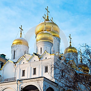 Golden Onion domes of Kremlin cathedral