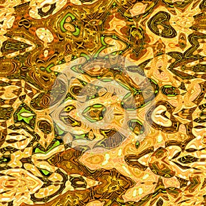 Golden and orange skewness ripple pattern for print