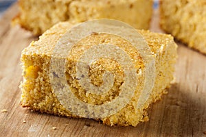 Golden Organic Homemade Cornbread