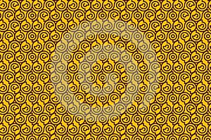 Golden Ornamental Seamless Pattern