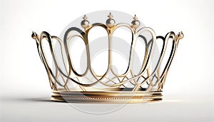 Golden Ornate Crown Symbolizing Regal Elegance and Ceremonial Significance