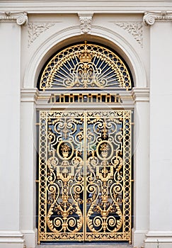 Golden ornate door